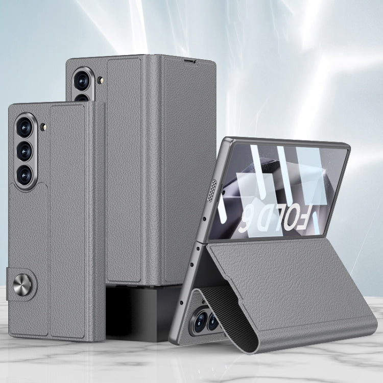 Custodia per telefono in pelle flip integrata GKK, For Galaxy Z Fold8 Ultra 5G, For Samsung Galaxy Z Fold7 5G, For Samsung Galaxy Z Fold6