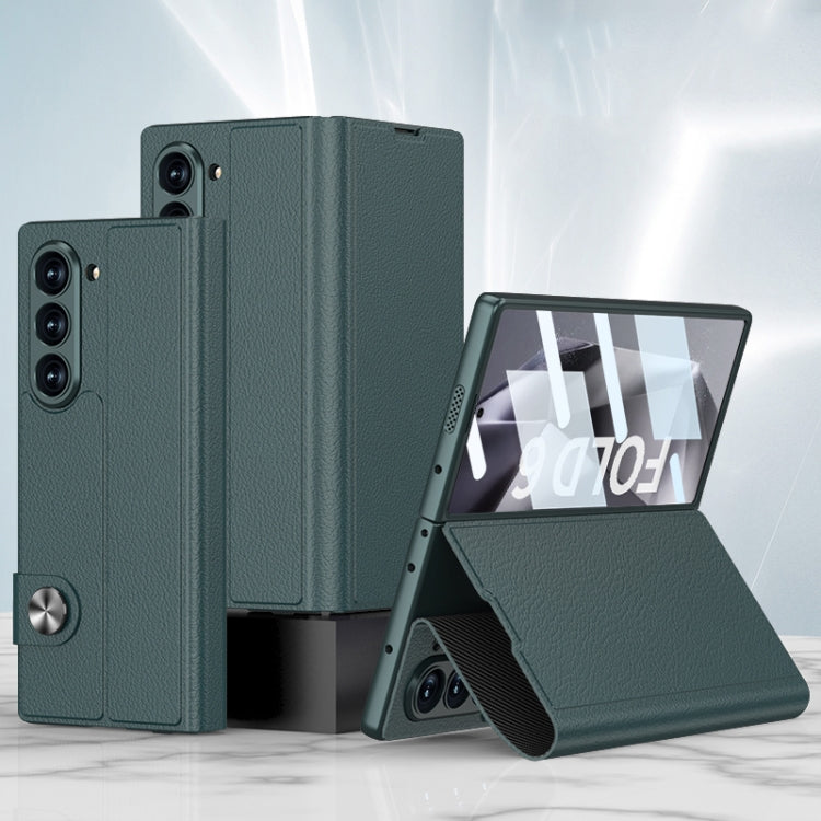 Custodia per telefono in pelle flip integrata GKK, For Galaxy Z Fold8 Ultra 5G, For Samsung Galaxy Z Fold7 5G, For Samsung Galaxy Z Fold6