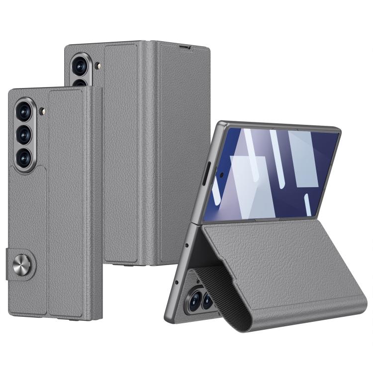 Custodia per telefono in pelle flip integrata GKK, For Galaxy Z Fold8 Ultra 5G, For Samsung Galaxy Z Fold7 5G, For Samsung Galaxy Z Fold6