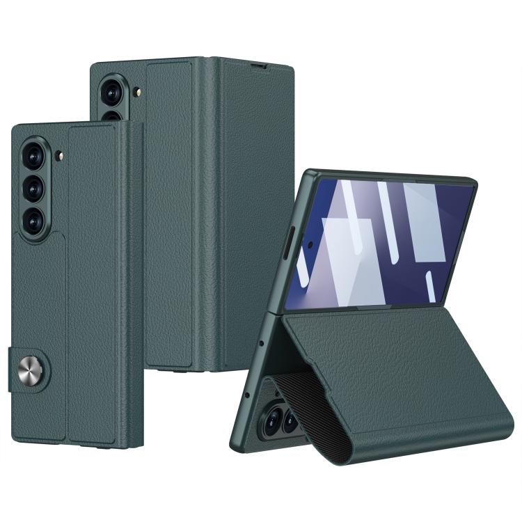 Custodia per telefono in pelle flip integrata GKK, For Galaxy Z Fold8 Ultra 5G, For Samsung Galaxy Z Fold7 5G, For Samsung Galaxy Z Fold6