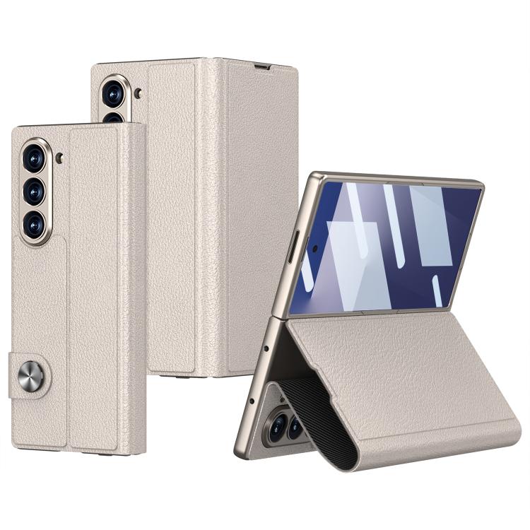 Custodia per telefono in pelle flip integrata GKK, For Galaxy Z Fold8 Ultra 5G, For Samsung Galaxy Z Fold7 5G, For Samsung Galaxy Z Fold6