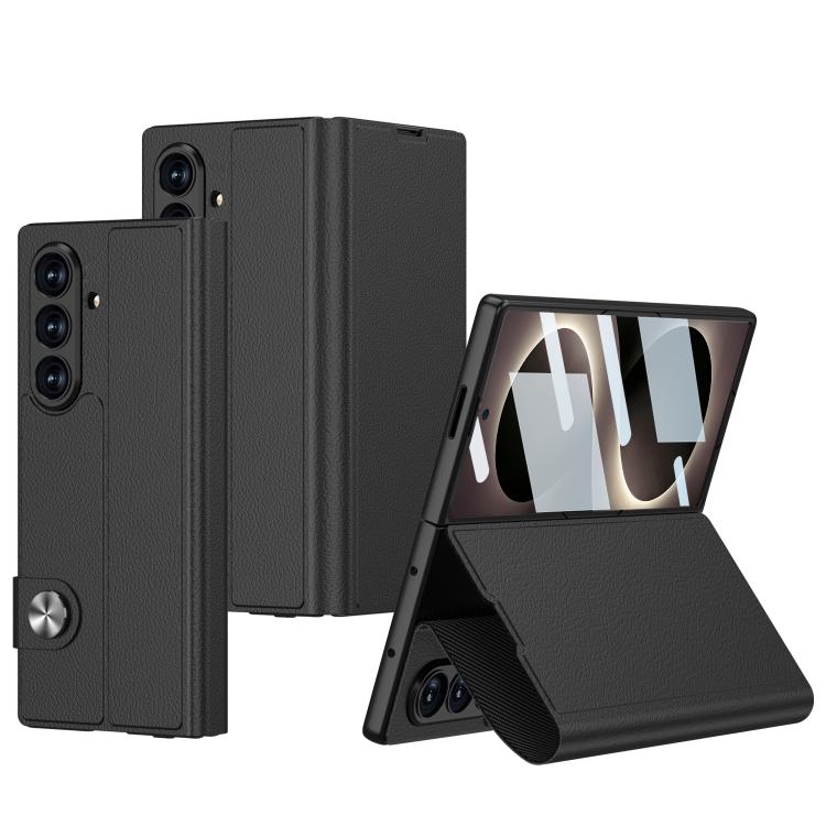 Custodia per telefono in pelle flip integrata GKK, For Galaxy Z Fold8 Ultra 5G, For Samsung Galaxy Z Fold7 5G, For Samsung Galaxy Z Fold6