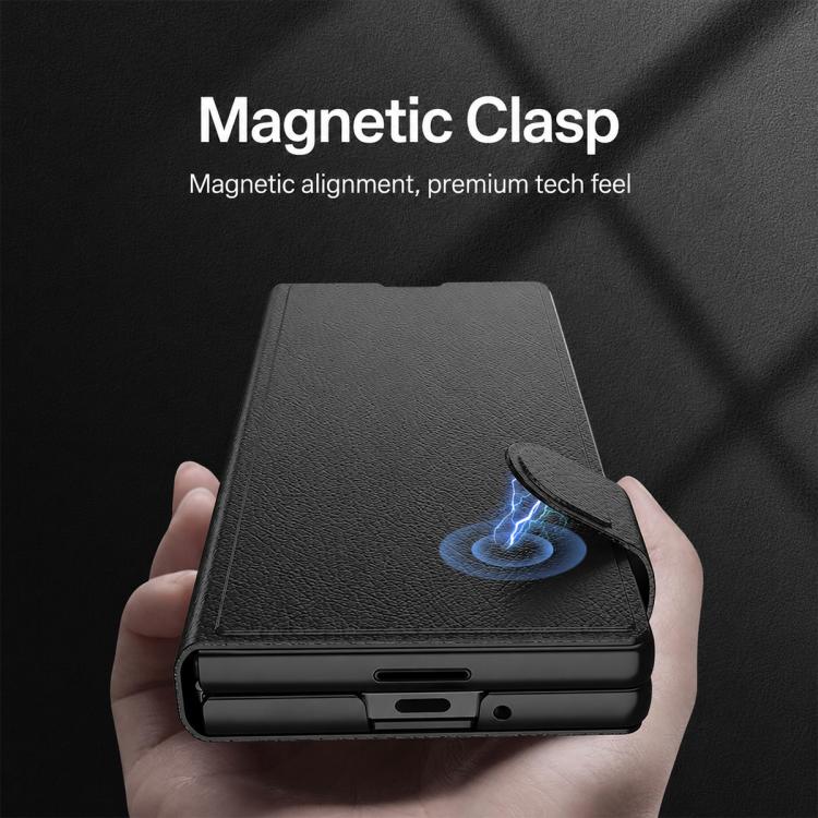 Custodia per telefono in pelle flip integrata GKK, For Galaxy Z Fold8 Ultra 5G, For Samsung Galaxy Z Fold7 5G, For Samsung Galaxy Z Fold6