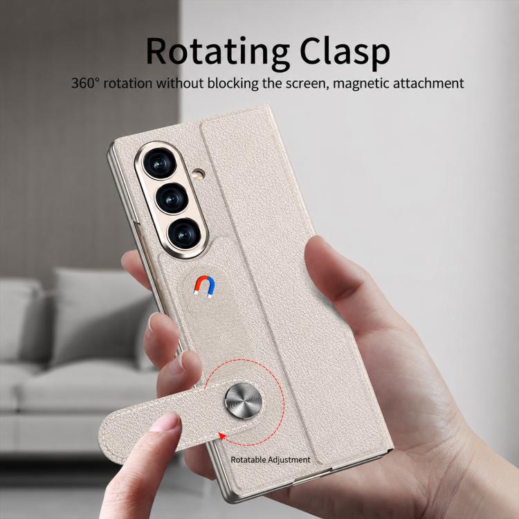 Custodia per telefono in pelle flip integrata GKK, For Galaxy Z Fold8 Ultra 5G, For Samsung Galaxy Z Fold7 5G, For Samsung Galaxy Z Fold6