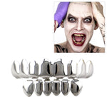 Accessori Hip Hop Set di denti d'oro Placcatura in oro reale Set di protesi superiore liscio superiore otto inferiore sei