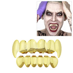 Oro vero Galvanotecnica Decorazione di Halloween Protesi e vestito di zanna Oggetti di scena COS