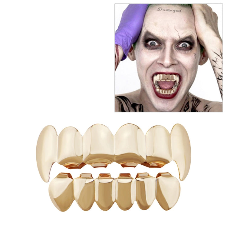 Oro vero Galvanotecnica Decorazione di Halloween Protesi e vestito di zanna Oggetti di scena COS