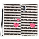 Custodia per telefono in pelle con motivo 3D, For iPhone 16 Plus, For iPhone 16