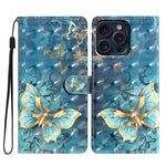 Custodia per telefono in pelle con motivo 3D, For iPhone 16 Pro Max, For iPhone 16 Pro