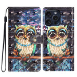 Custodia per telefono in pelle con motivo 3D, For iPhone 16 Pro Max, For iPhone 16 Pro