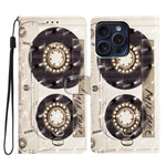 Custodia per telefono in pelle con motivo 3D, For iPhone 16 Pro Max, For iPhone 16 Pro