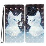 Custodia per telefono in pelle con motivo 3D, For iPhone 16 Pro Max, For iPhone 16 Pro