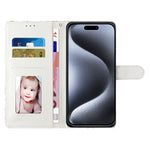 Custodia per telefono in pelle con motivo 3D, For iPhone 16 Pro Max, For iPhone 16 Pro