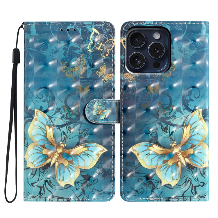 Custodia per telefono in pelle con motivo 3D, For iPhone 16 Pro Max, For iPhone 16 Pro