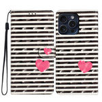 Custodia per telefono in pelle con motivo 3D, For iPhone 16 Pro Max, For iPhone 16 Pro