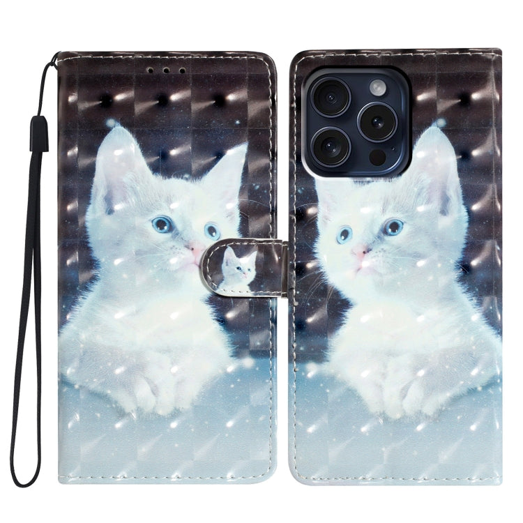 Custodia per telefono in pelle con motivo 3D, For iPhone 16 Pro Max, For iPhone 16 Pro