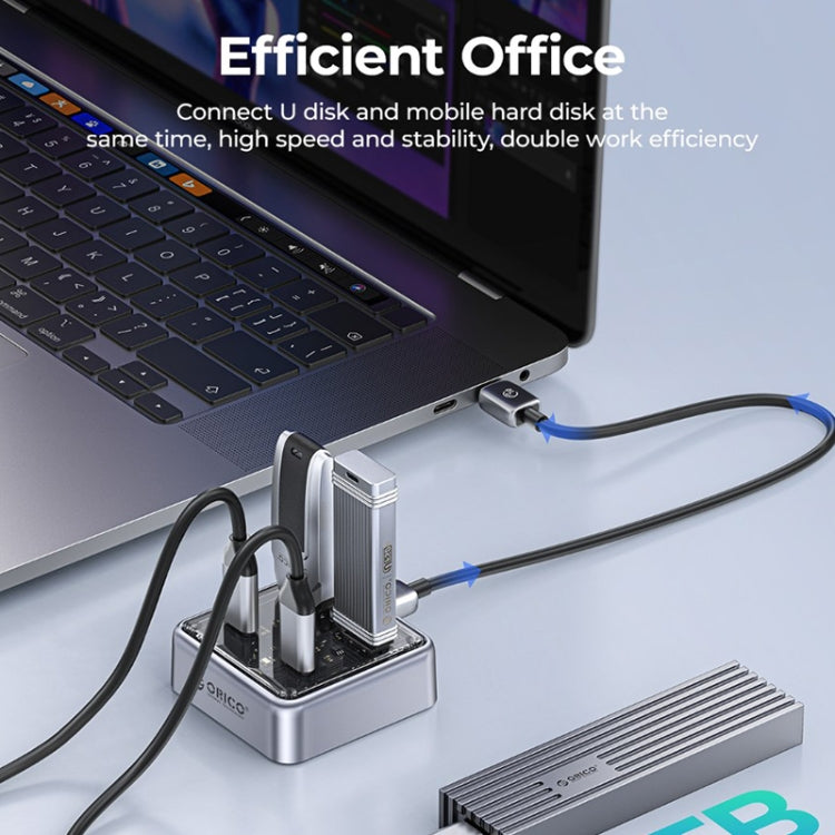 Convertitore espanso HUB USB 3.0 compatto in lega di zinco ORICO XHJ2U2C-G2 a 4 porte, XHJ2U2C