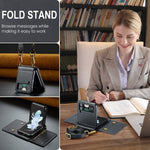 Custodia per telefono in pelle staccabile multischeda con cerniera RFID serie DG.MING M5 con cordino lungo, For Samsung Galaxy Z Flip4 5G, For Samsung Galaxy Z Flip3 5G