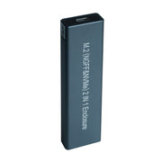 Custodia per disco rigido esterno 2 in 1 M.2 NDFF e NVMe in lega di alluminio, NDFF&NVMe