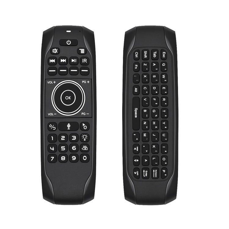 G7V Pro 2.4GHz Fly Air Mouse LED retroilluminazione tastiera wireless telecomando con giroscopio per Android TV Box/PC, supporto voce intelligente