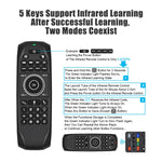 G7V Pro 2.4GHz Fly Air Mouse LED retroilluminazione tastiera wireless telecomando con giroscopio per Android TV Box/PC, supporto voce intelligente