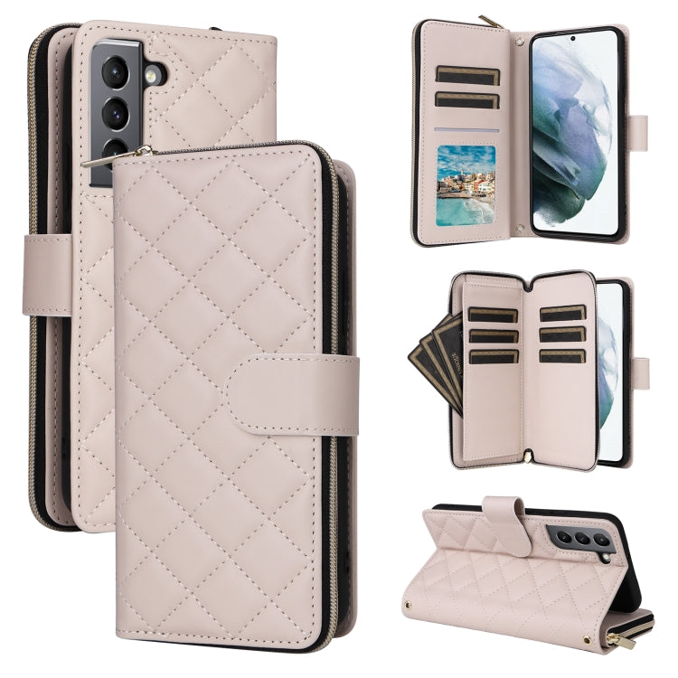 Custodia in pelle con fibbia e cerniera per Samsung Galaxy S21 5G