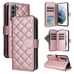 Custodia in pelle con fibbia e cerniera per Samsung Galaxy S21 5G
