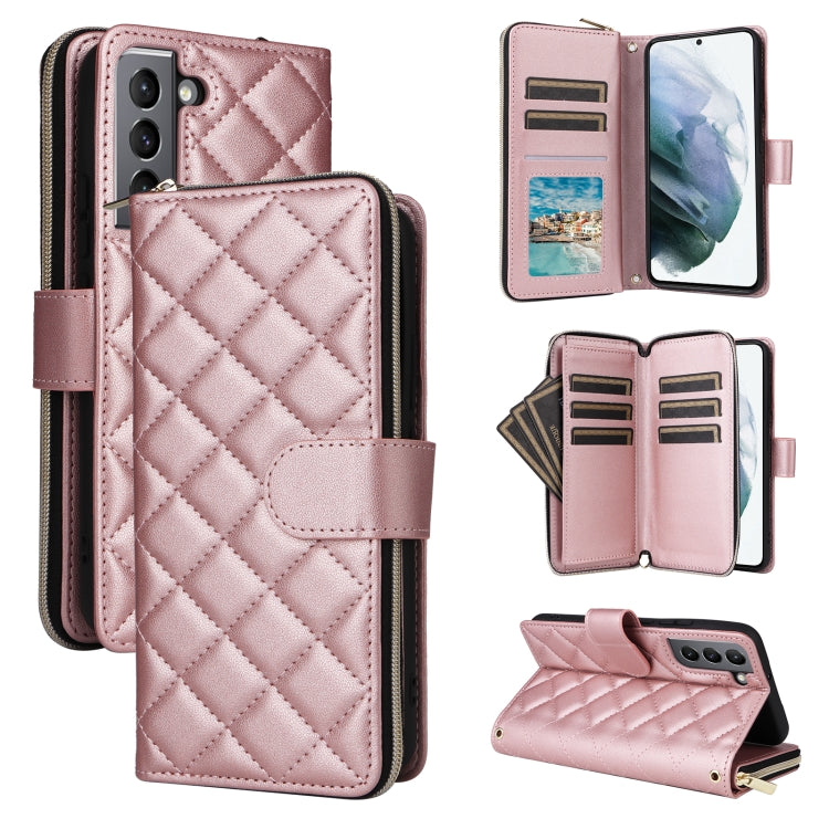Custodia in pelle con fibbia e cerniera per Samsung Galaxy S21 5G