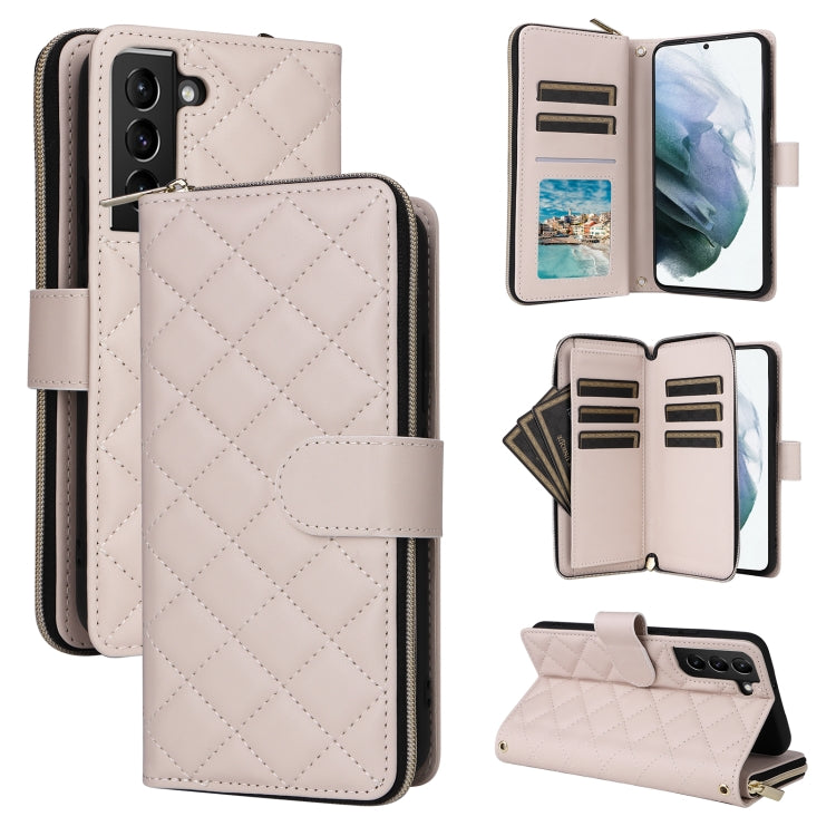 Custodia in pelle con fibbia e cerniera per Samsung Galaxy S21 5G