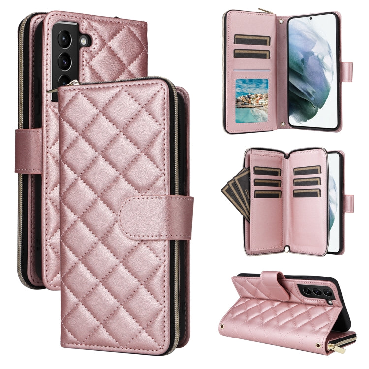 Custodia in pelle con fibbia e cerniera per Samsung Galaxy S21 5G