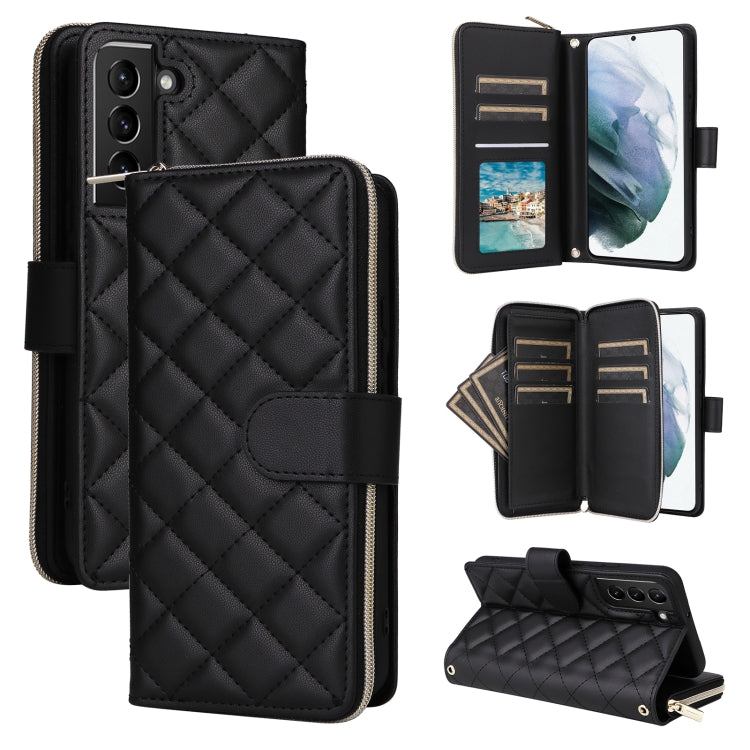 Custodia in pelle con fibbia e cerniera per Samsung Galaxy S21 5G