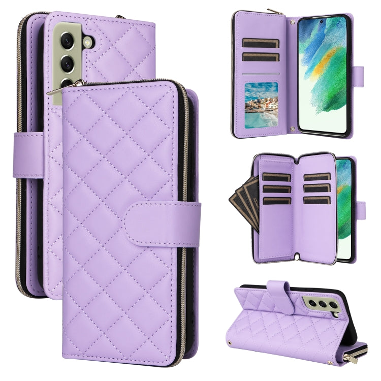 Custodia in pelle con fibbia a torre e cerniera per Samsung Galaxy S22 Ultra 5G