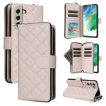 Custodia in pelle con fibbia a torre e cerniera per Samsung Galaxy S22 Ultra 5G