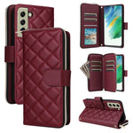 Custodia in pelle con fibbia a torre e cerniera per Samsung Galaxy S22 Ultra 5G