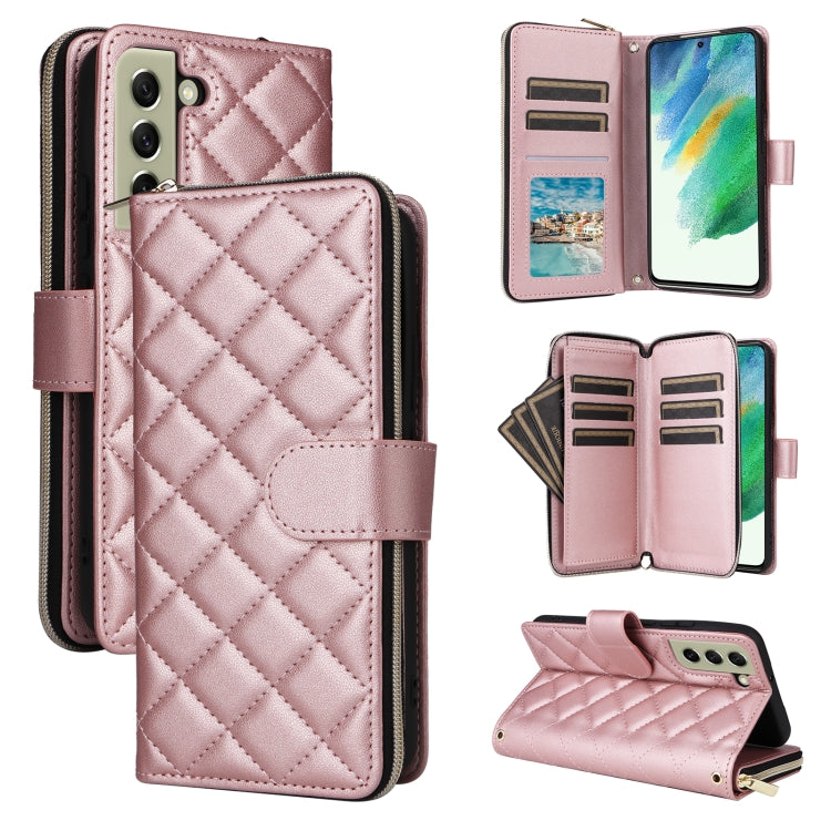 Custodia in pelle con fibbia a torre e cerniera per Samsung Galaxy S22 Ultra 5G