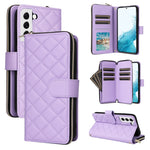 Custodia in pelle con fibbia a torre e cerniera per Samsung Galaxy S22 Ultra 5G