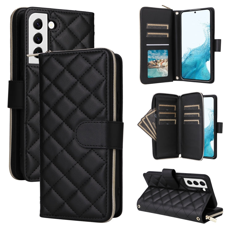 Custodia in pelle con fibbia a torre e cerniera per Samsung Galaxy S22 Ultra 5G