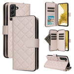 Custodia in pelle con fibbia a torre e cerniera per Samsung Galaxy S22 Ultra 5G