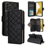 Custodia in pelle con fibbia a torre e cerniera per Samsung Galaxy S22 Ultra 5G