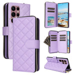 Custodia in pelle con fibbia a torre e cerniera per Samsung Galaxy S22 Ultra 5G