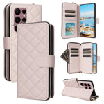 Custodia in pelle con fibbia a torre e cerniera per Samsung Galaxy S22 Ultra 5G