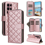 Custodia in pelle con fibbia a torre e cerniera per Samsung Galaxy S22 Ultra 5G