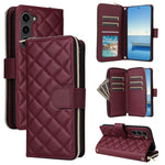 Custodia in pelle con fibbia e cerniera per Samsung Galaxy S23 FE 5G