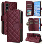 Custodia in pelle con fibbia e cerniera per Samsung Galaxy S23 FE 5G