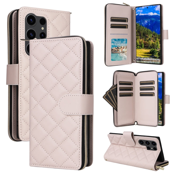 Custodia in pelle con fibbia e cerniera per Samsung Galaxy S23 FE 5G