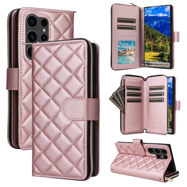 Custodia in pelle con fibbia e cerniera per Samsung Galaxy S23 FE 5G