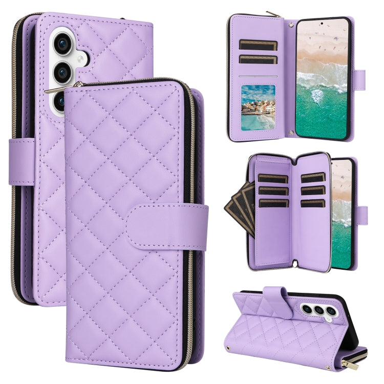 Custodia in pelle con fibbia e cerniera per Samsung Galaxy S23 FE 5G