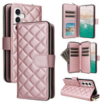Custodia in pelle con fibbia e cerniera per Samsung Galaxy S23 FE 5G