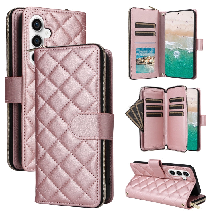 Custodia in pelle con fibbia e cerniera per Samsung Galaxy S23 FE 5G