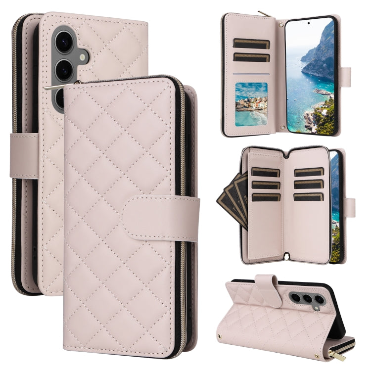 Custodia in pelle con fibbia e cerniera per Samsung Galaxy S24 FE 5G